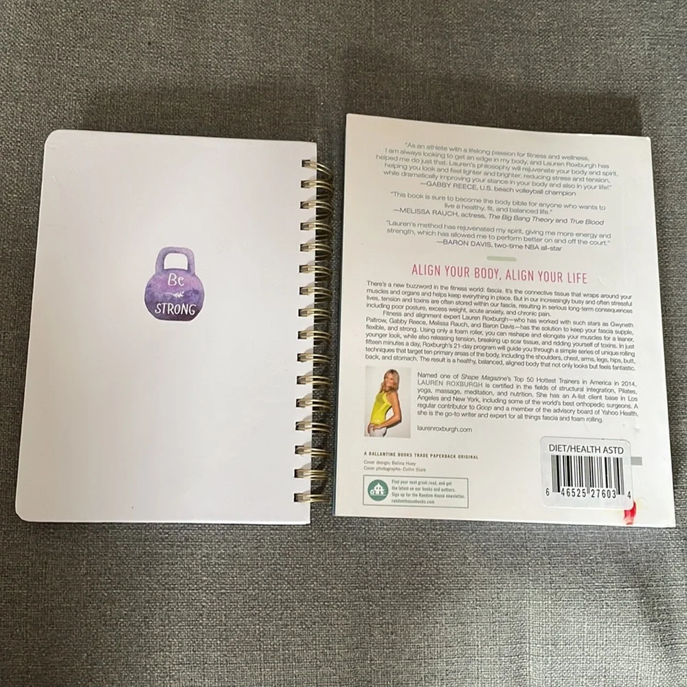 Taller Slimmer Younger Lauren Roxburgh Book and Food and Fitness Journal Bundle
